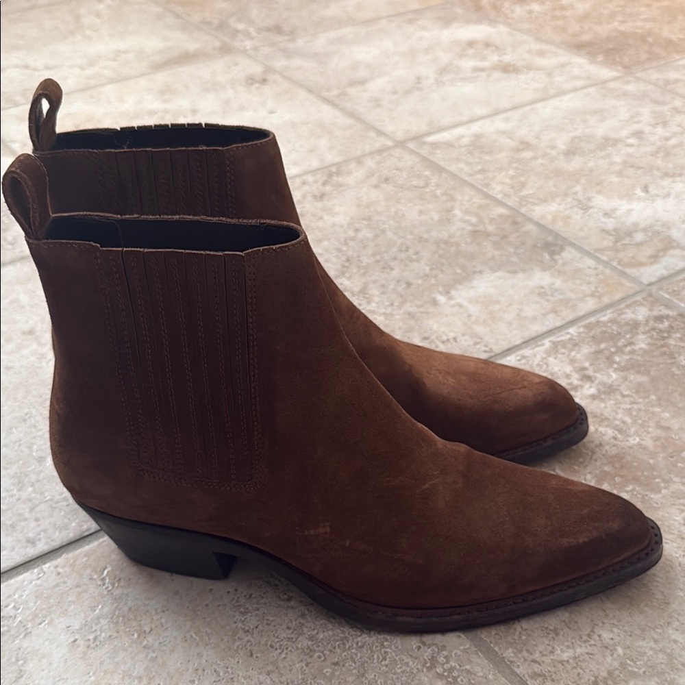 Men's Brown Suede Ankle Boots